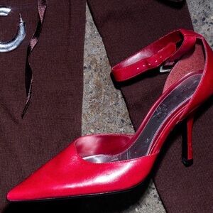 Nine West Vibrant Red Heels